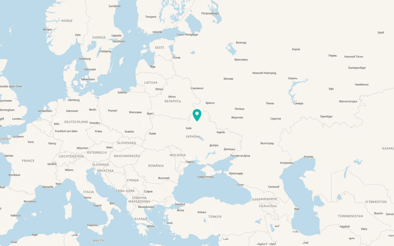 Map of Kunashëvka
