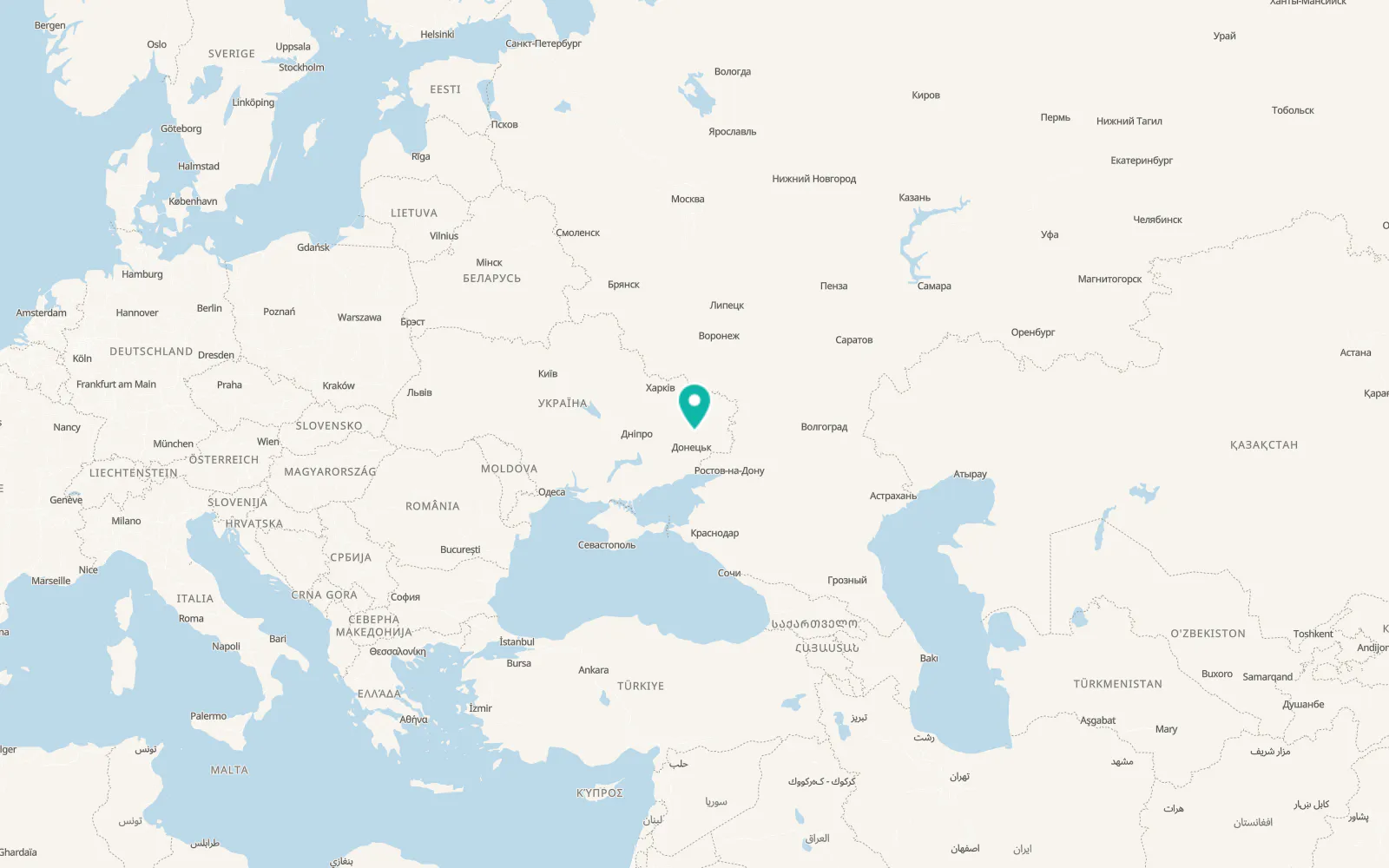 Map of Kurdyumivka