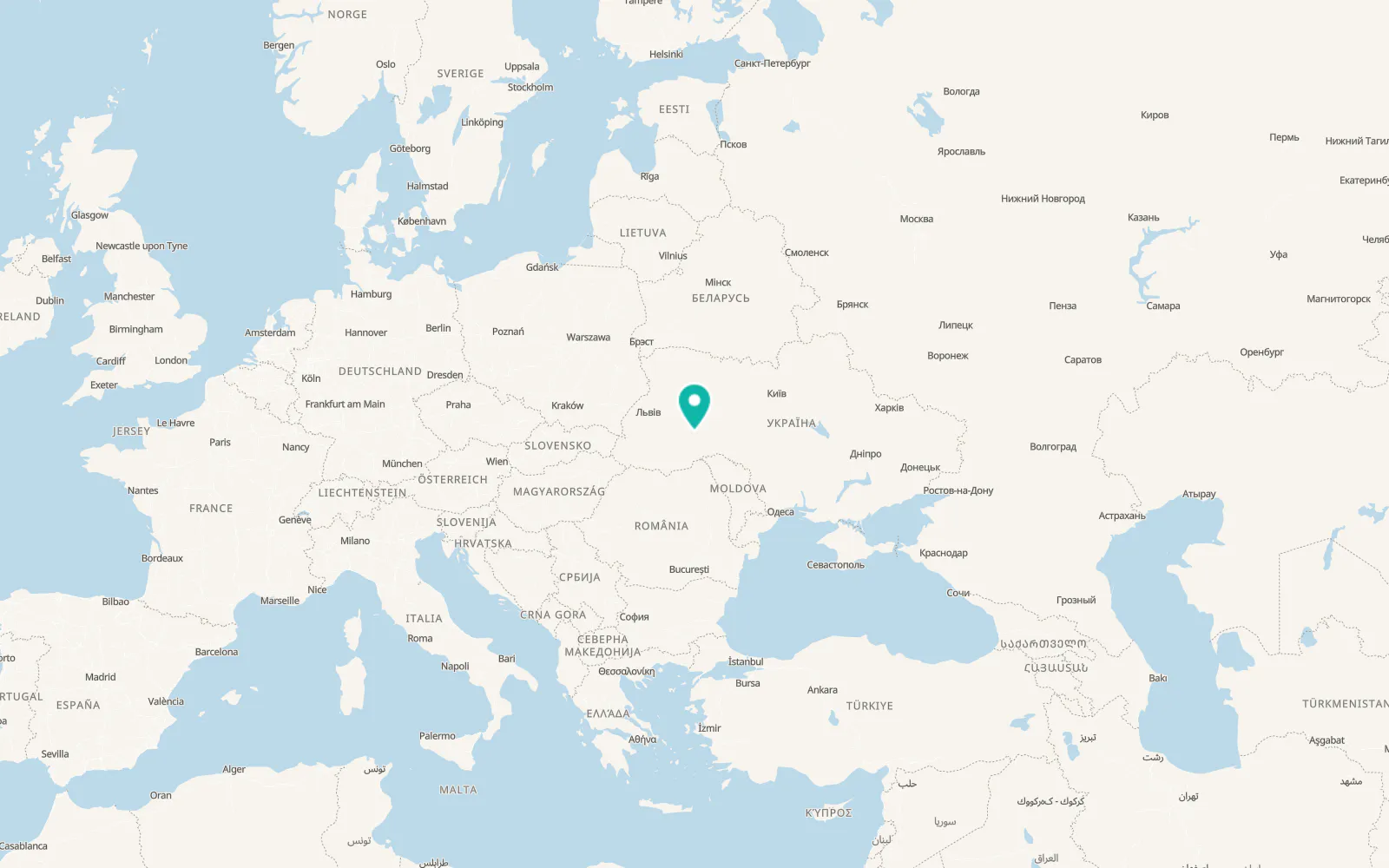 Map of Kutkivtsi