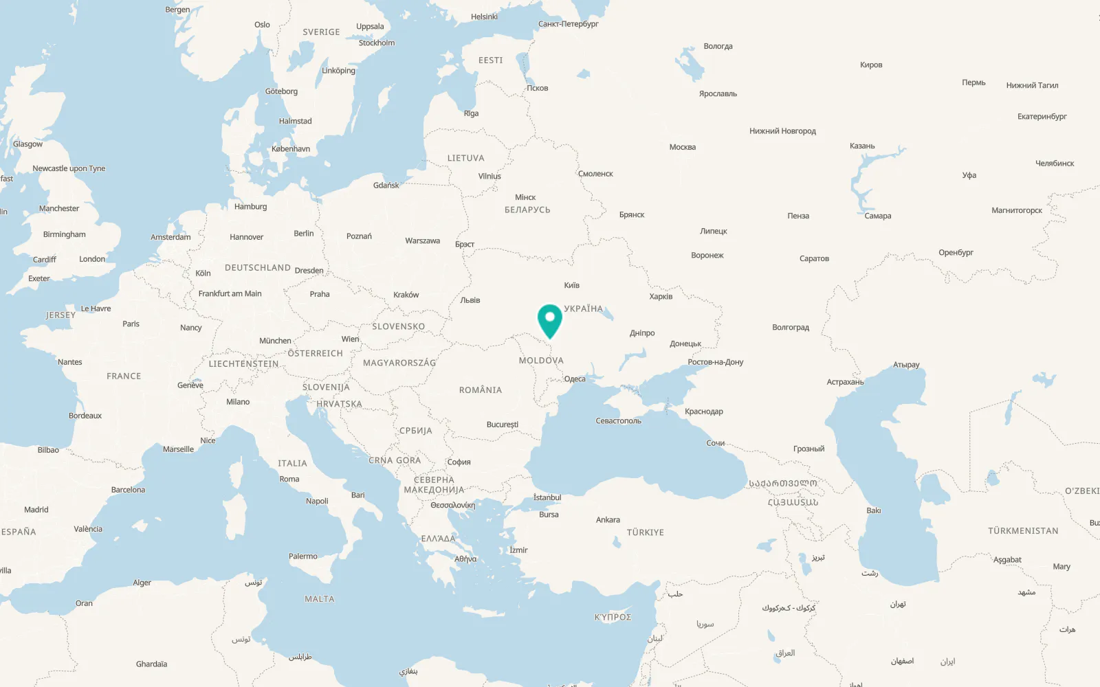 Map of Labushne