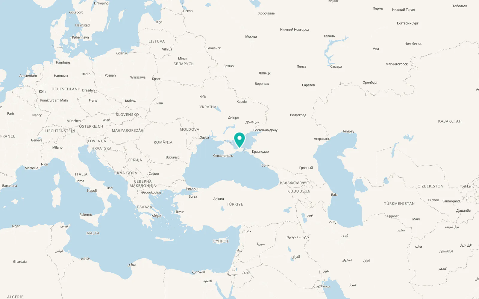 Map of Leninskoye