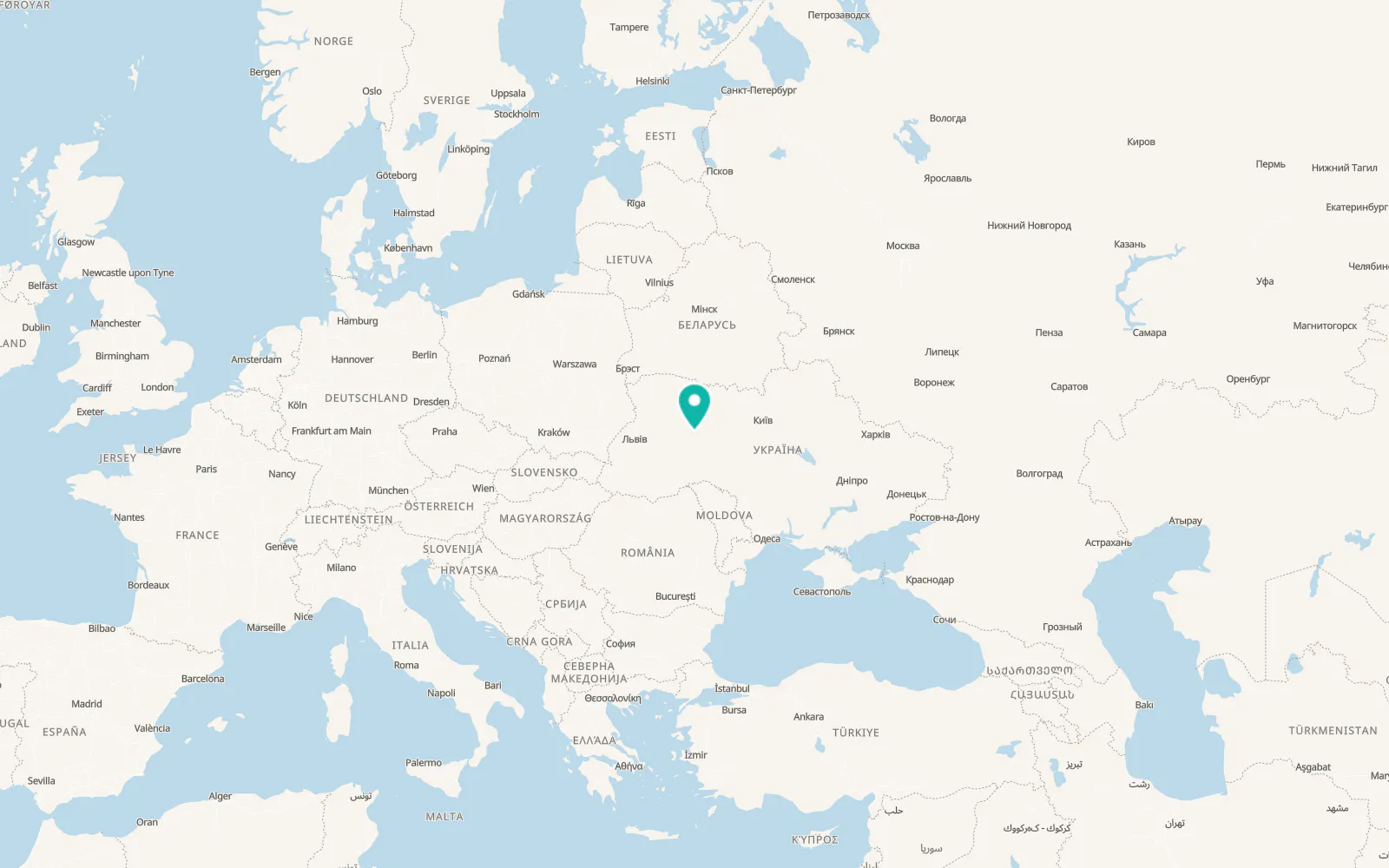 Map of Lenkivtsi
