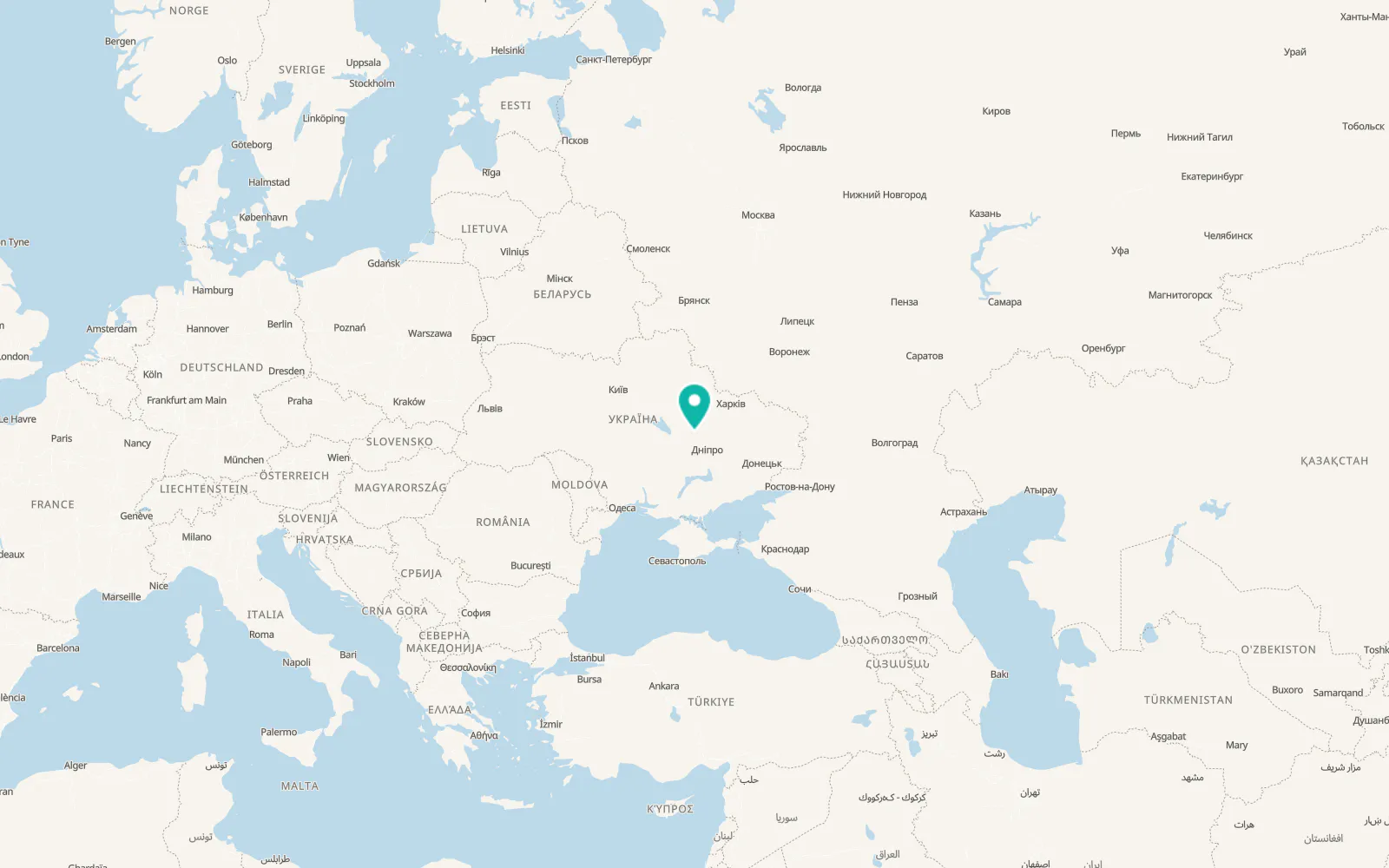 Map of Liashkivka