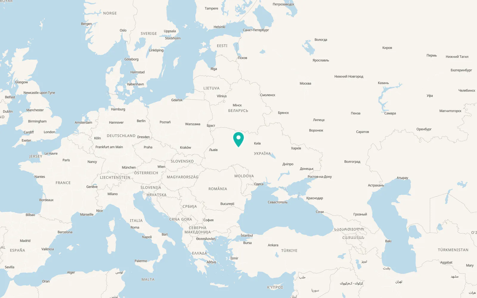 Map of Liubar