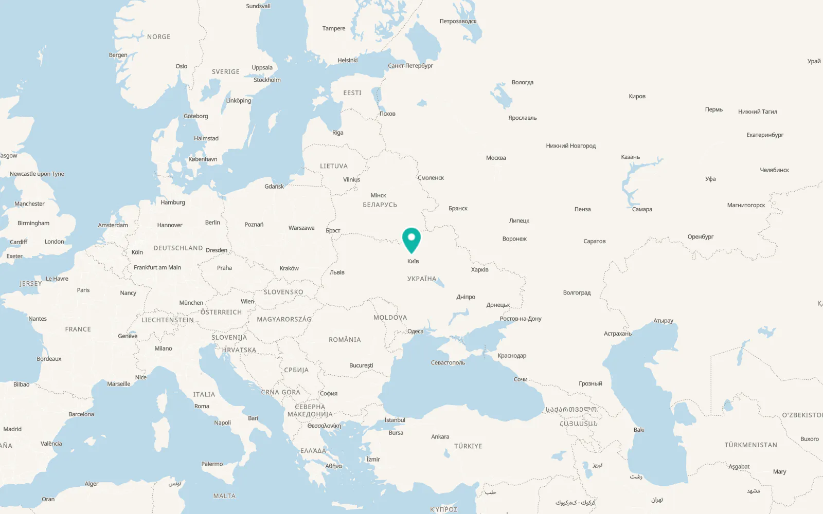 Map of Liutizh