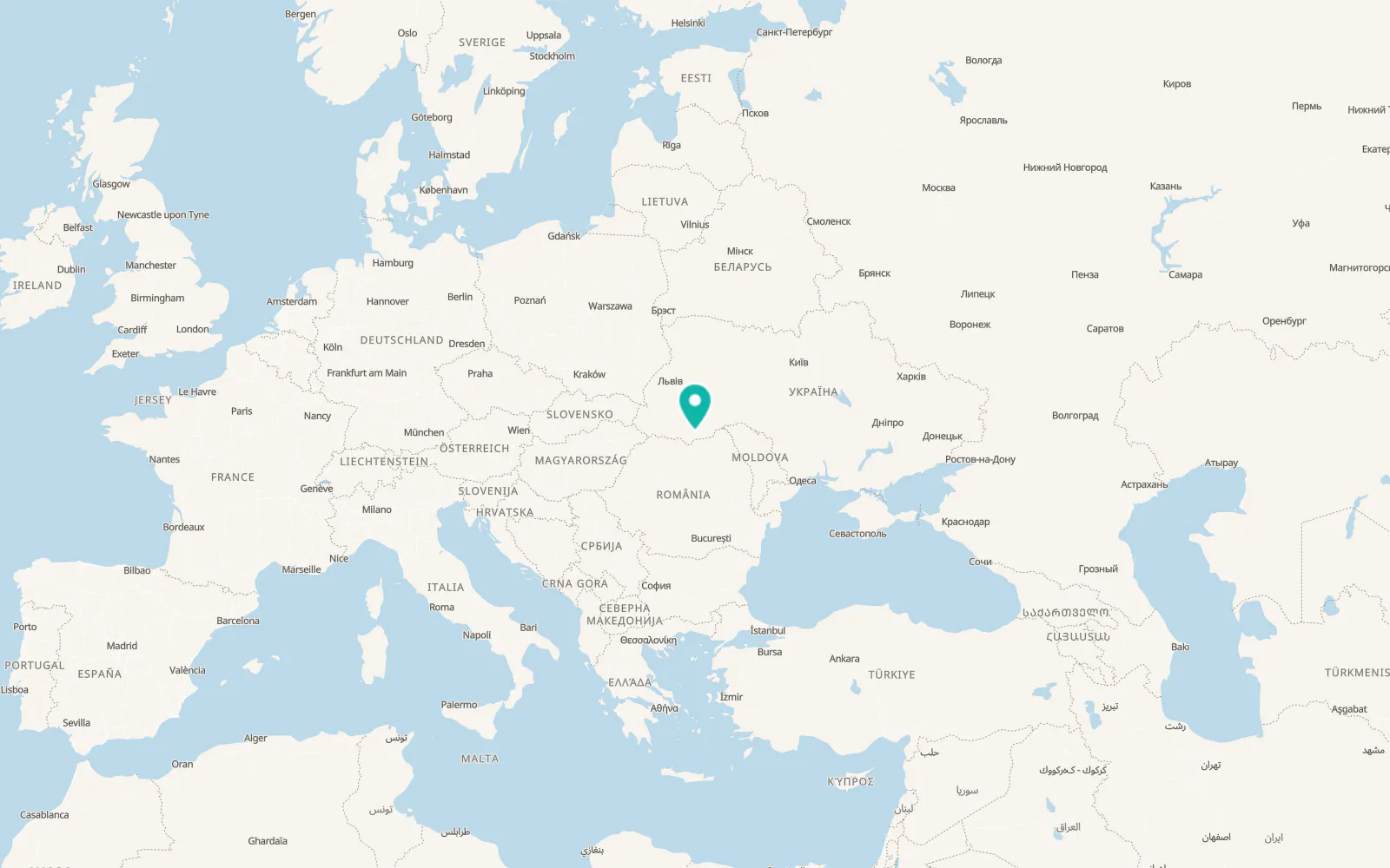 Map of Lopushna