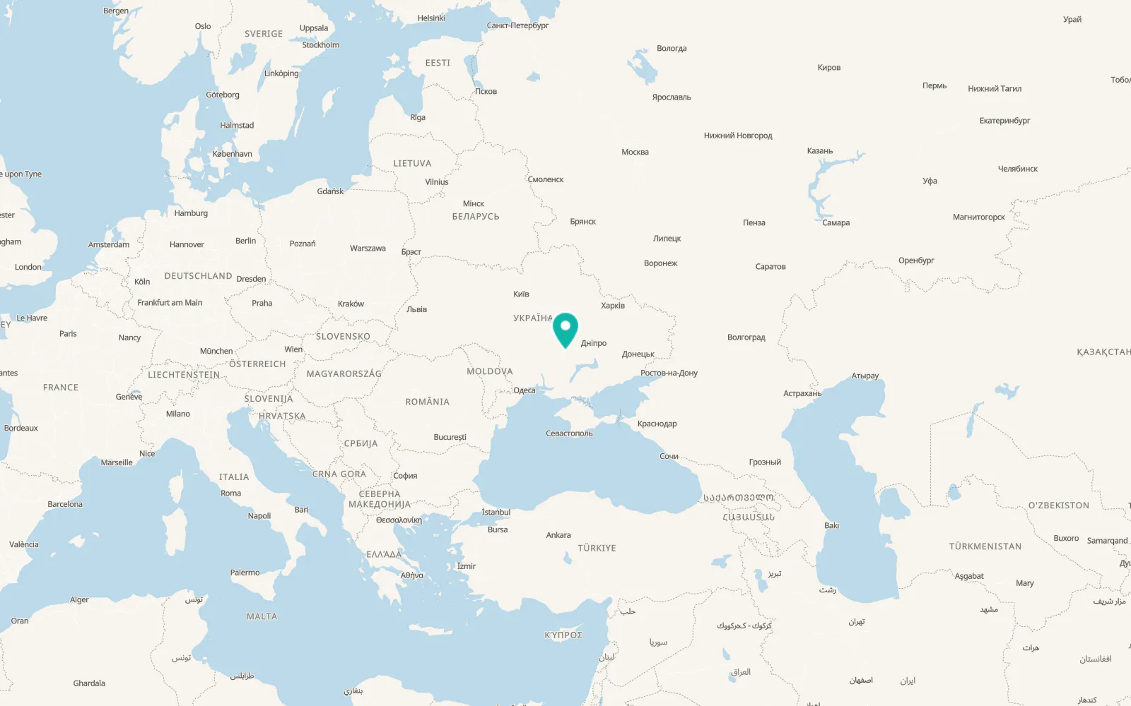 Map of Lozuvatka