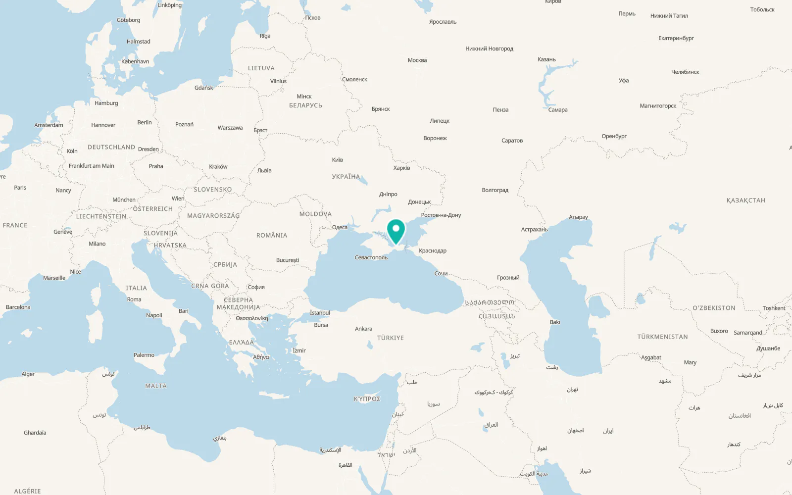 Map of Lugovoye