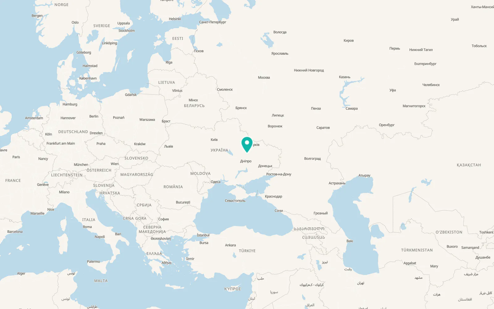 Map of Lychkove