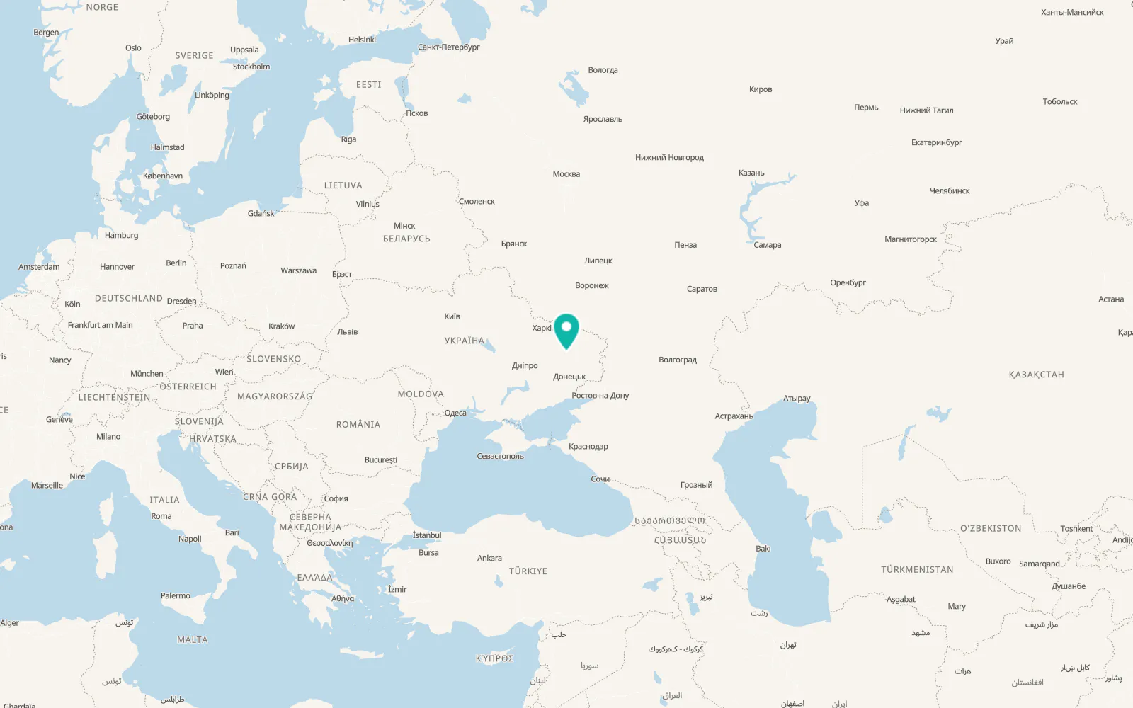 Map of Maiaky