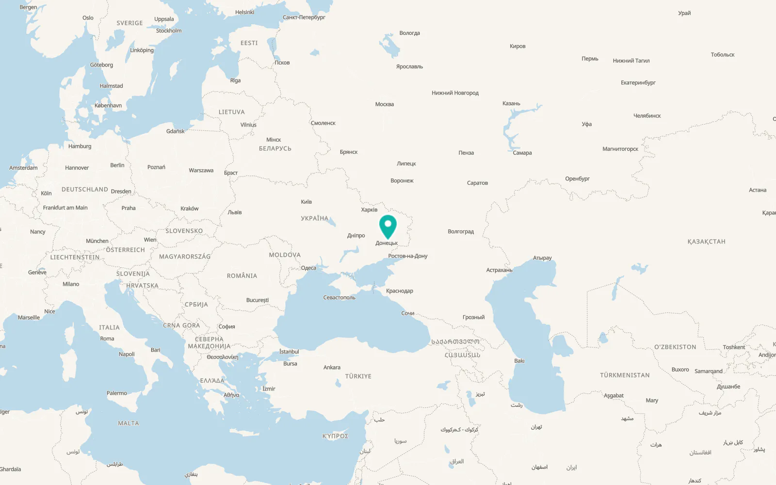Map of Makiyivka