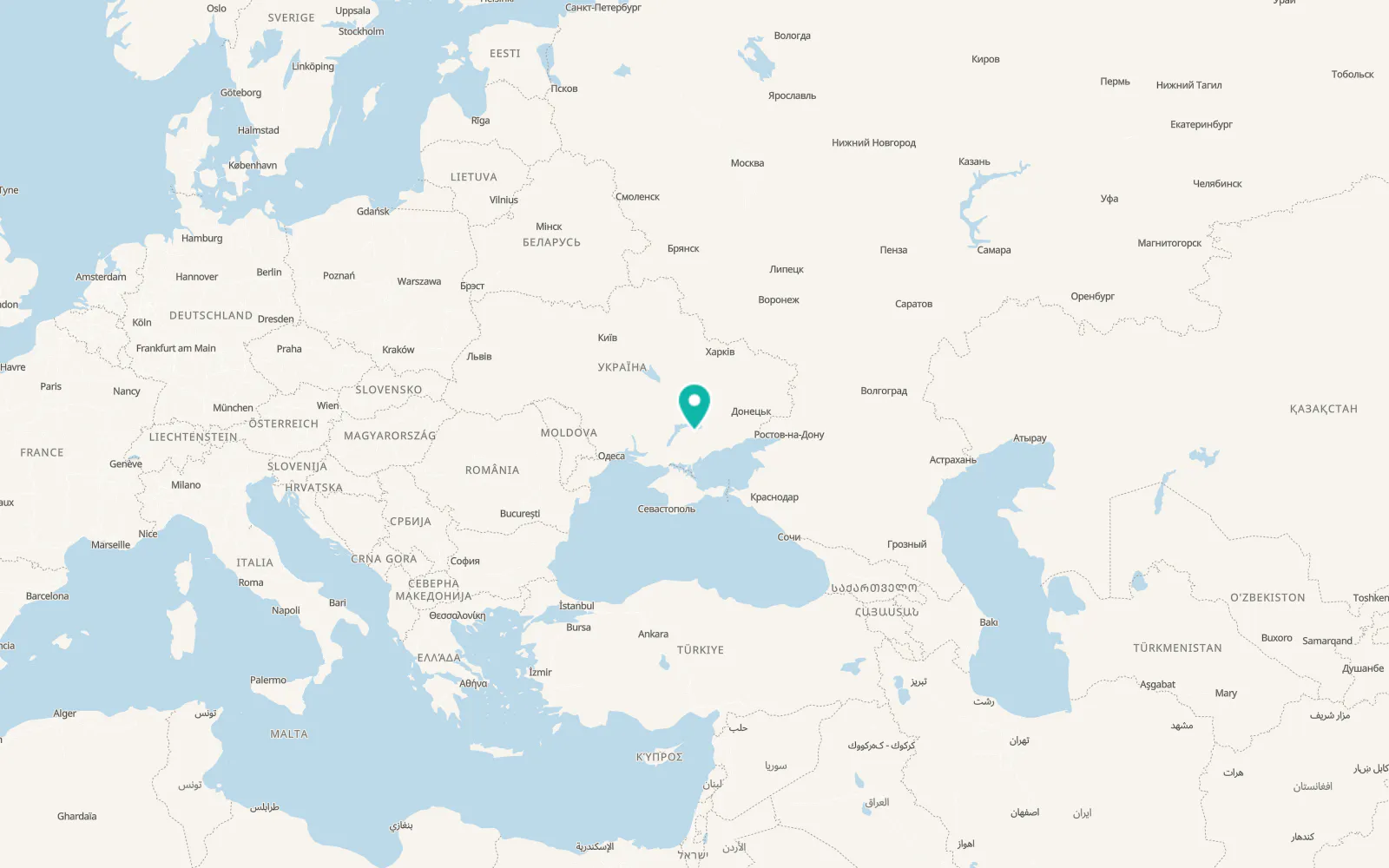 Map of Mala Bilozerka