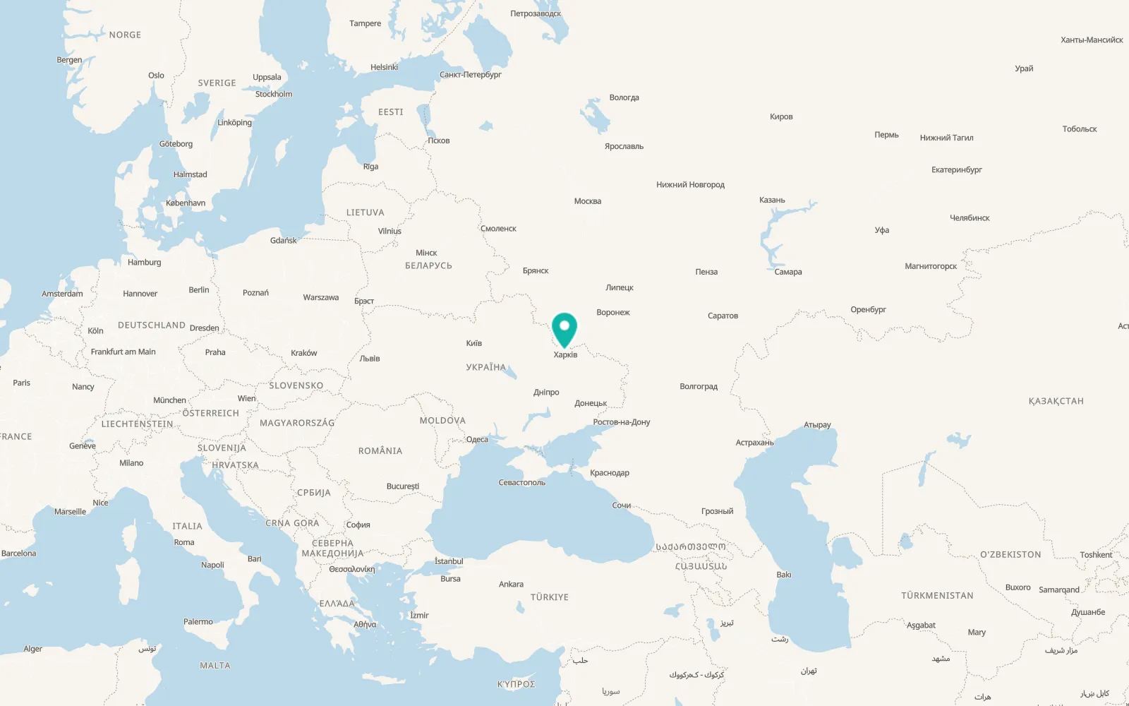 Map of Mala Danylivka