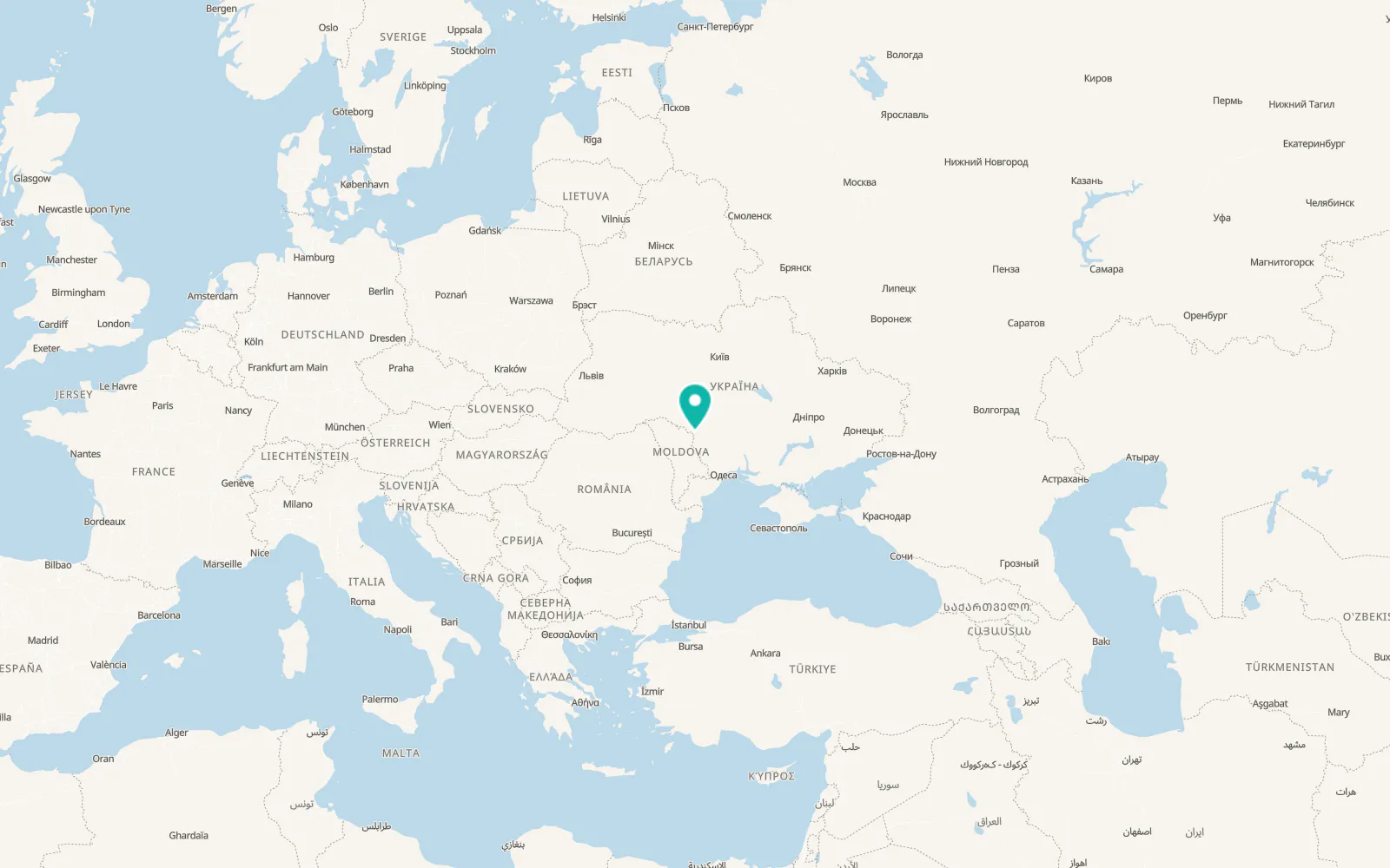 Map of Mala Slobidka