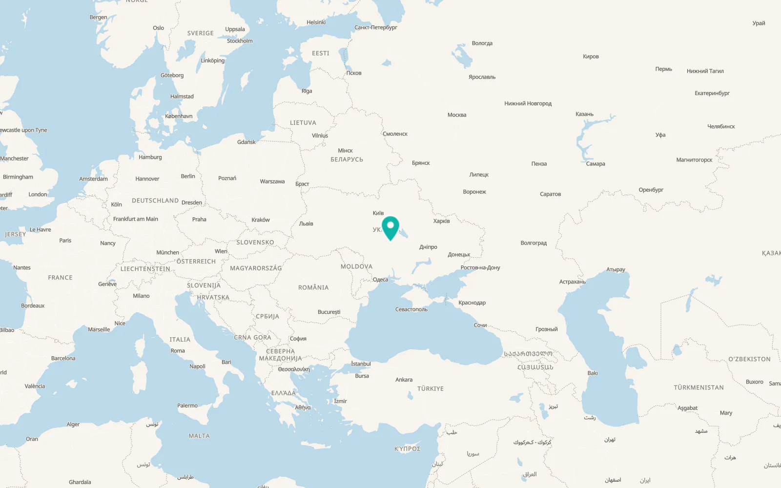 Map of Mala Vyska