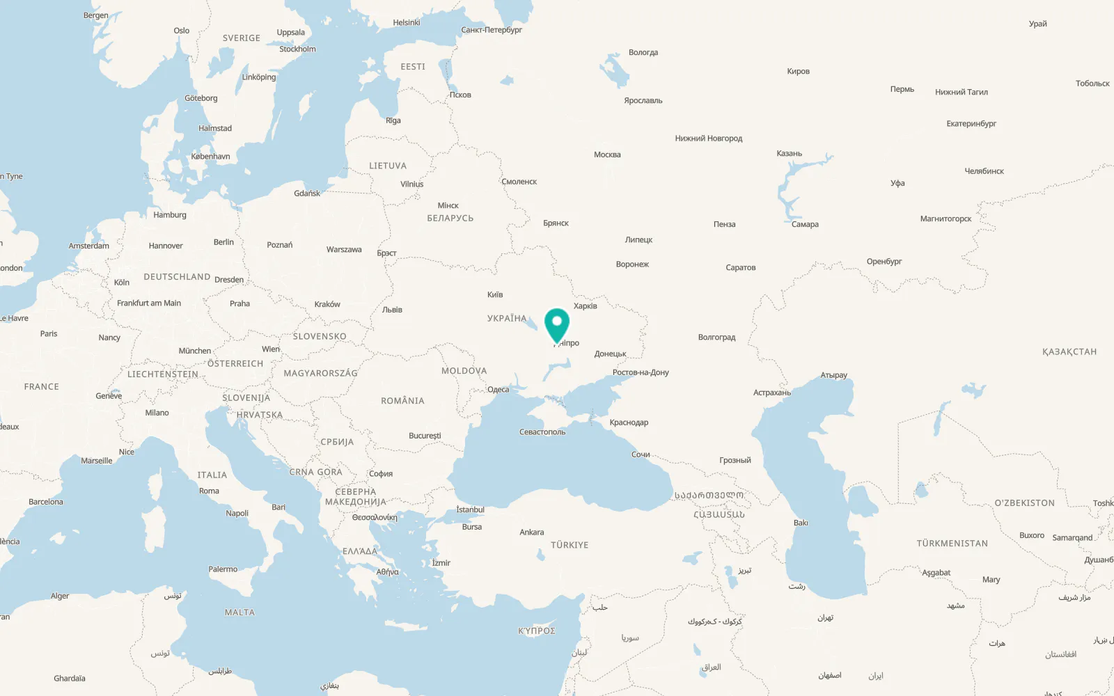 Map of Malomykhaylivka