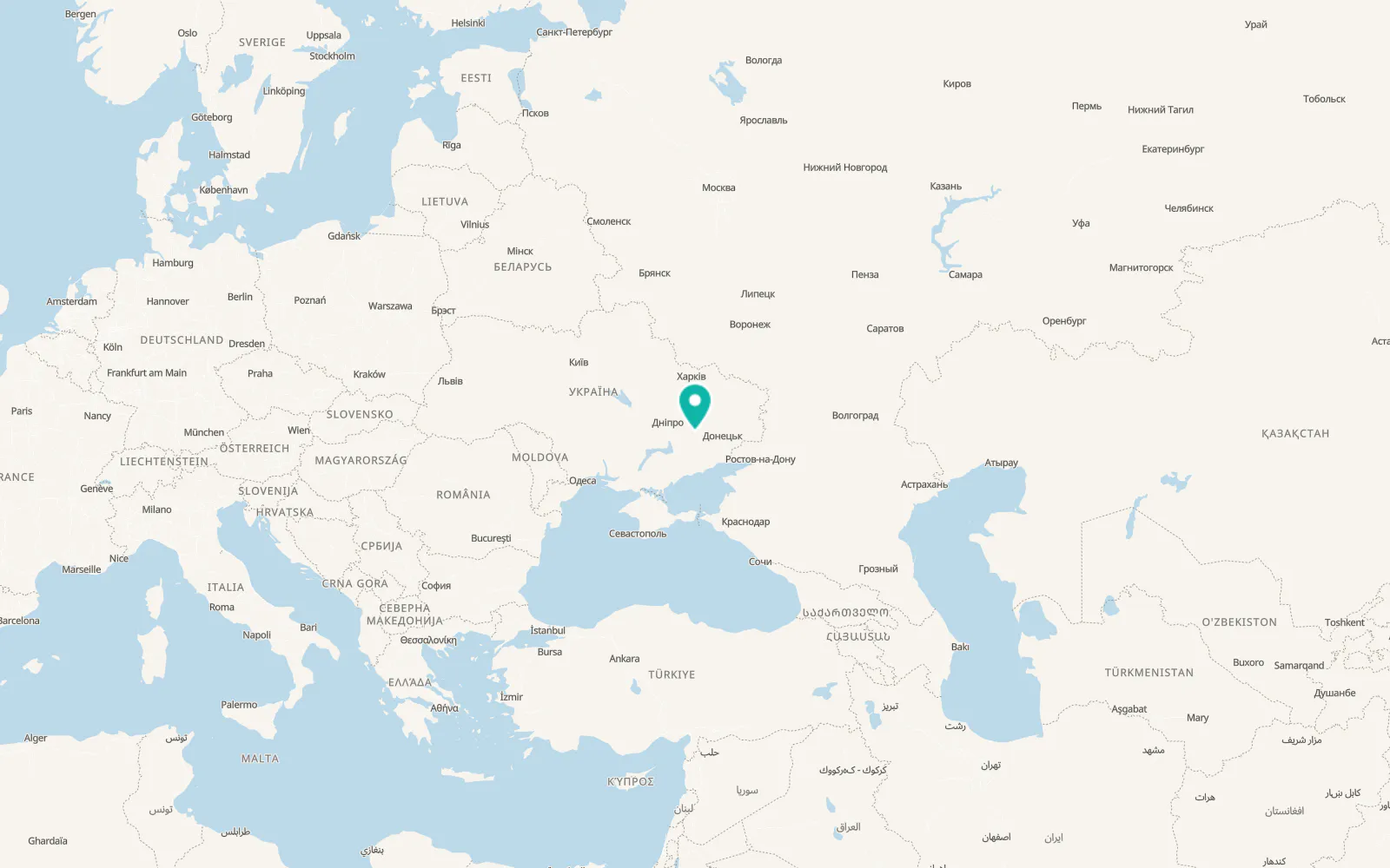 Map of Malomykhaylivka