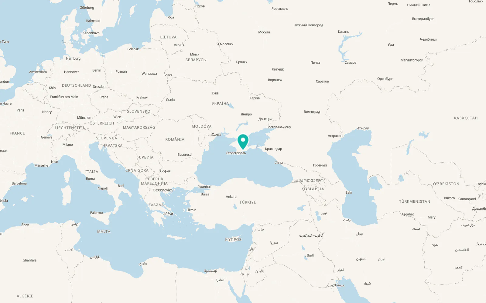 Map of Malorichenske