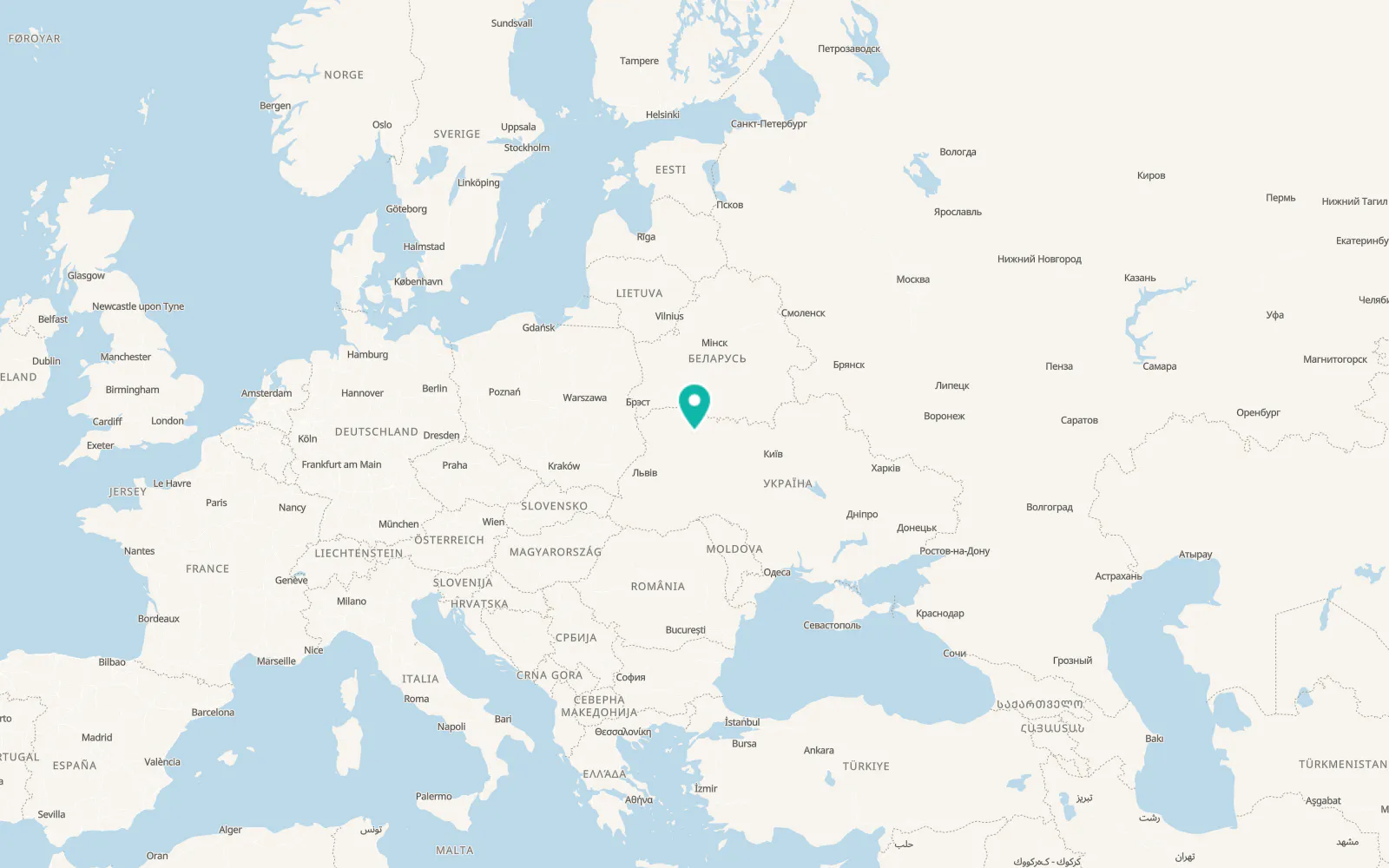 Map of Malynsk