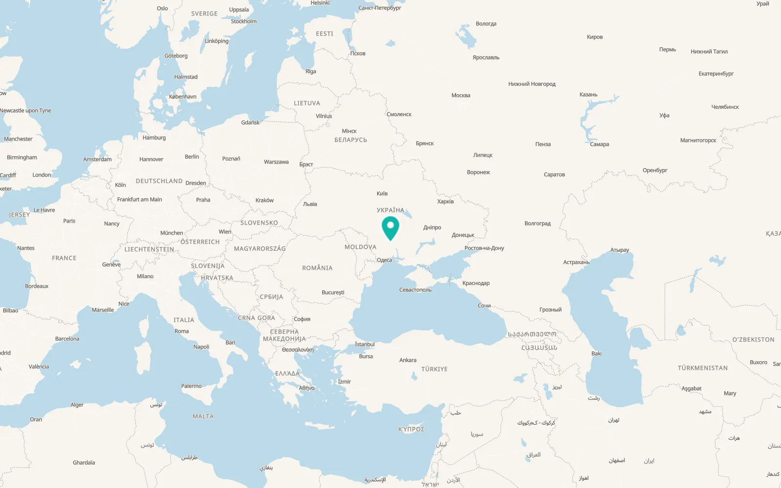 Map of Martynivske