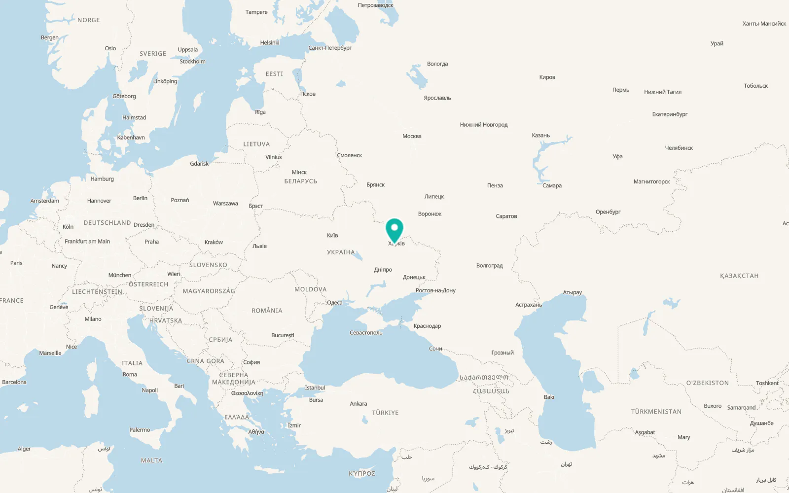 Map of Merefa