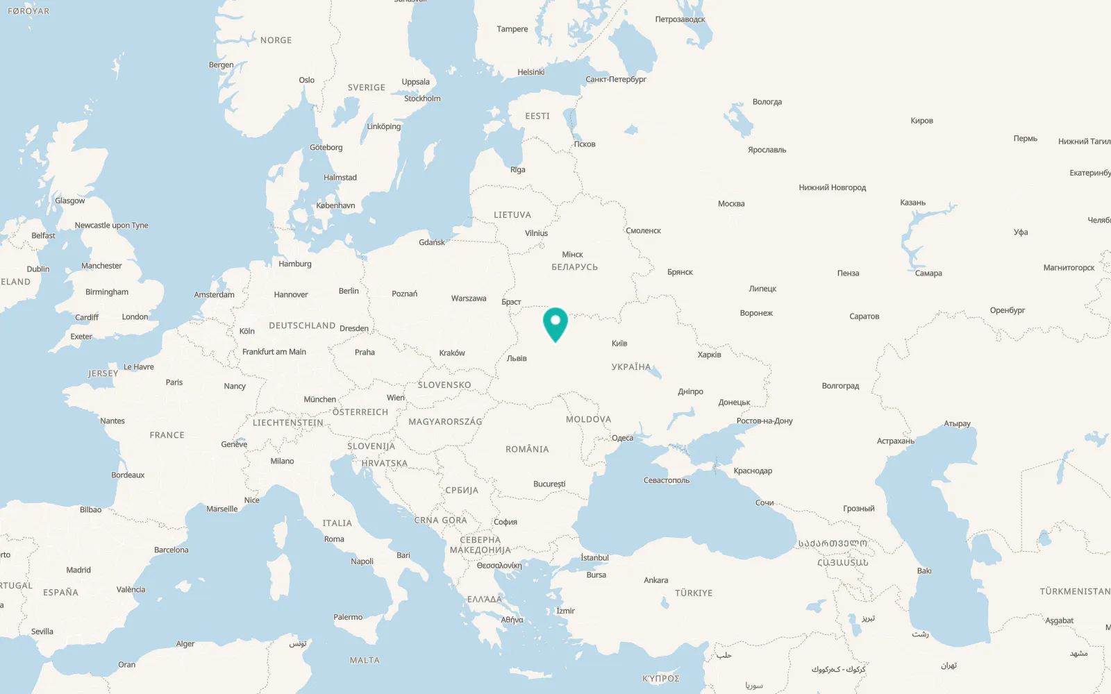 Map of Mezhyrich