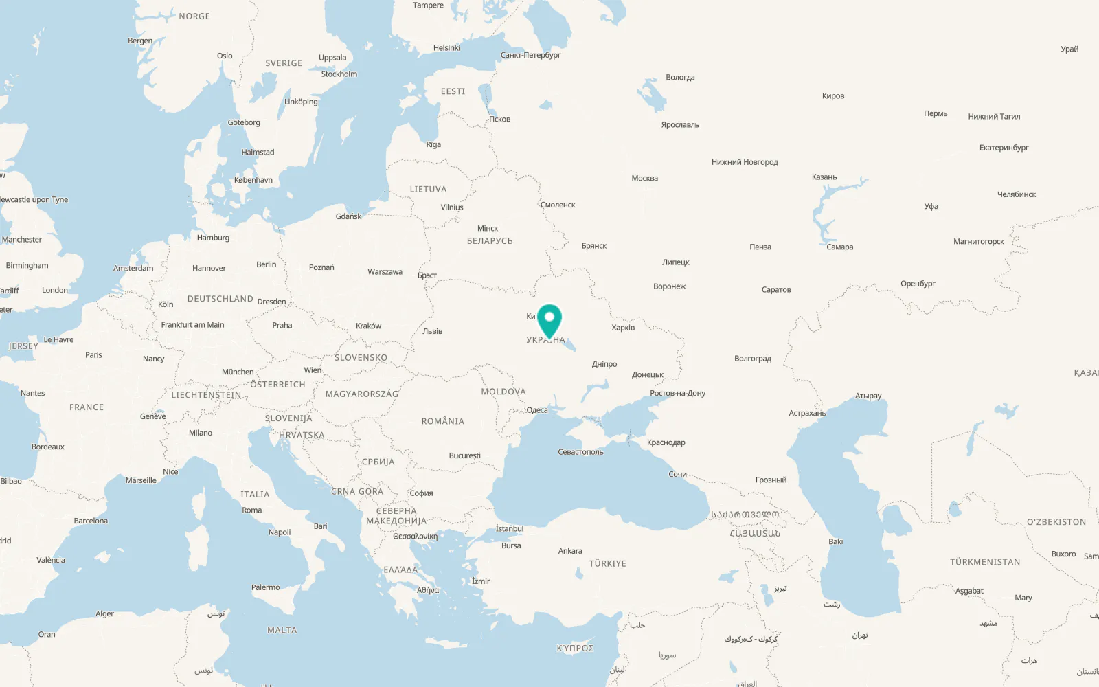 Map of Mliiv