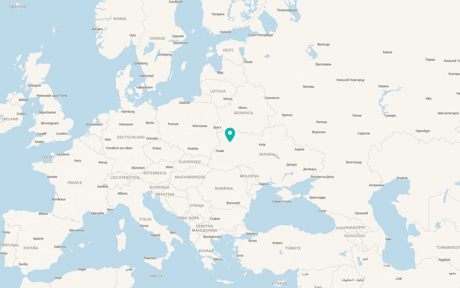 Map of Mlyniv