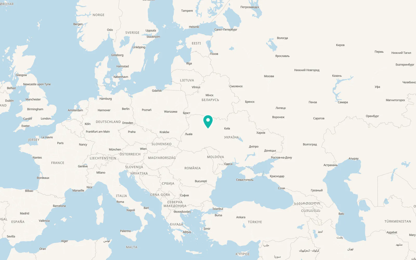 Map of Mykhailiuchka