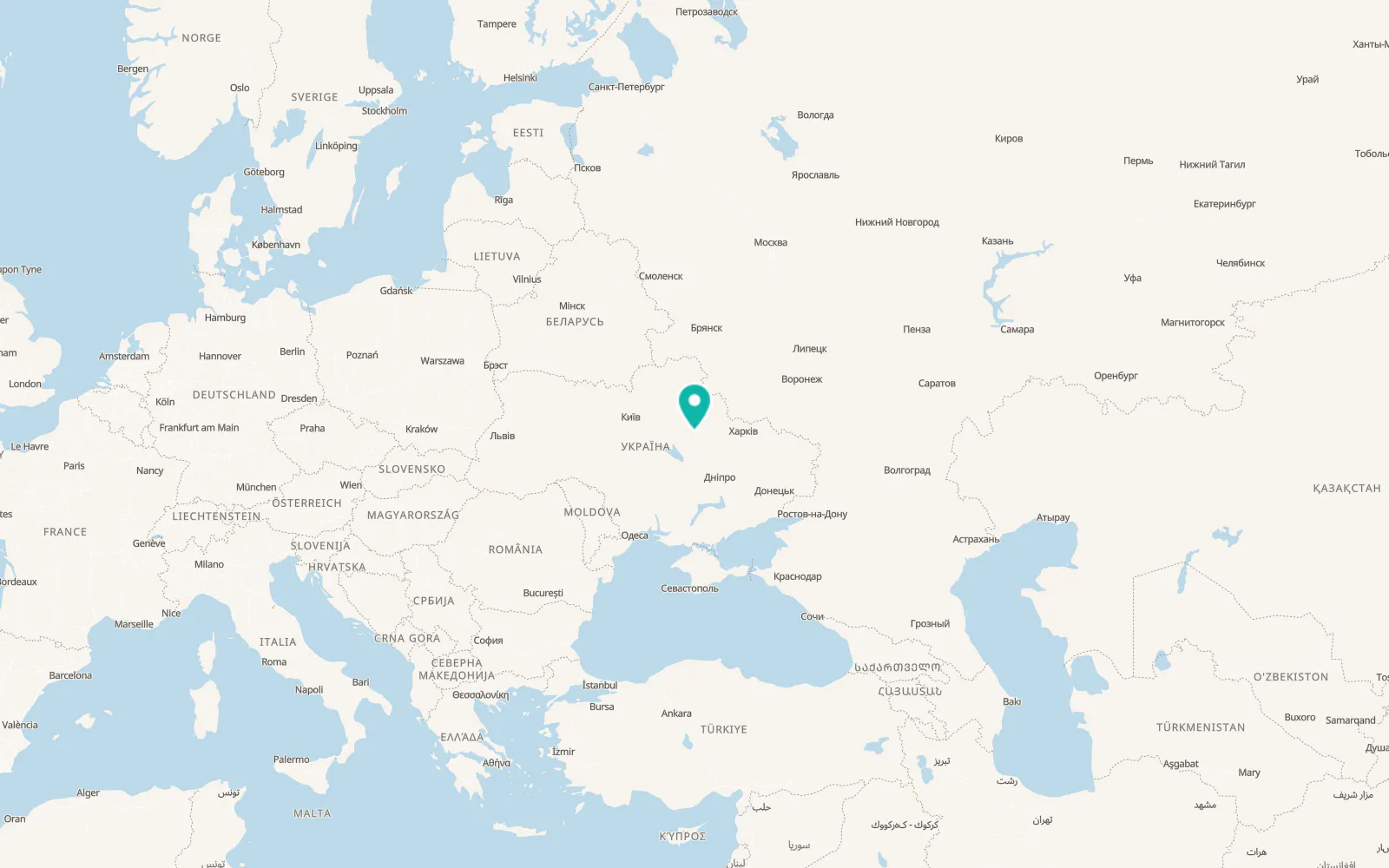 Map of Mykhailivka