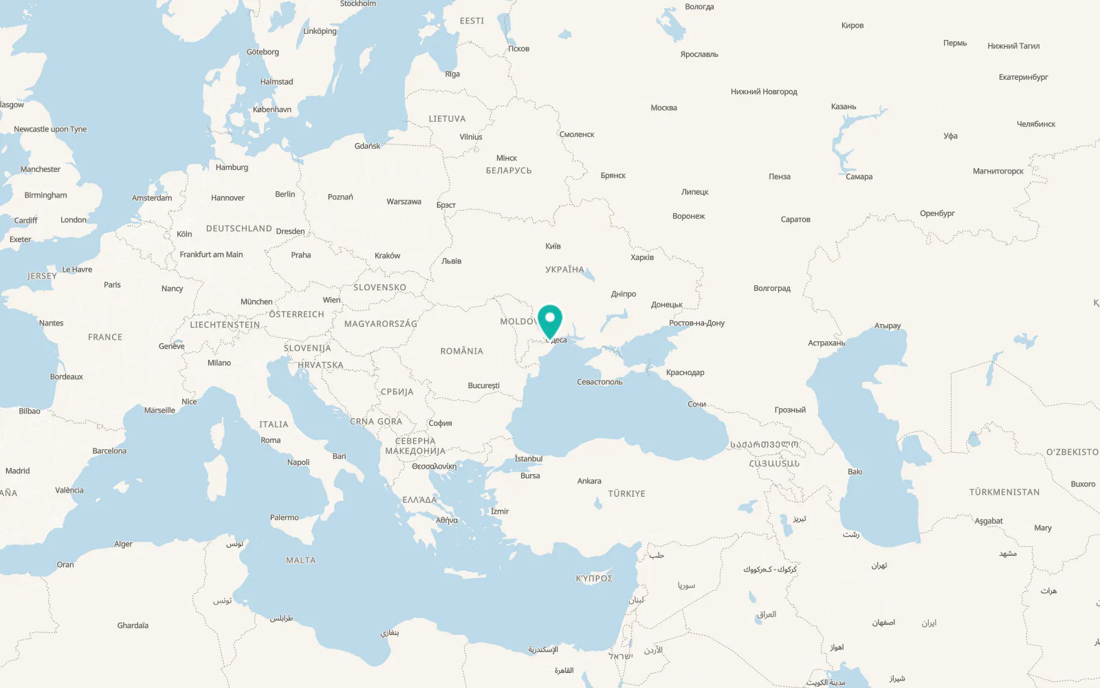 Map of Mykolaivka