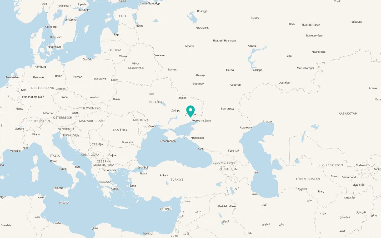 Map of Myrne