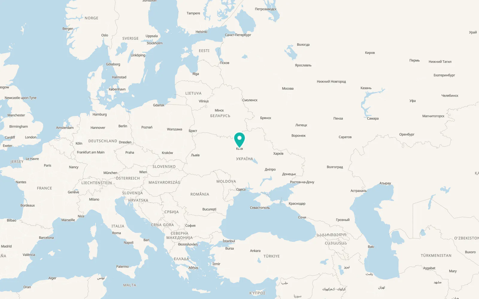 Map of Mysholovka
