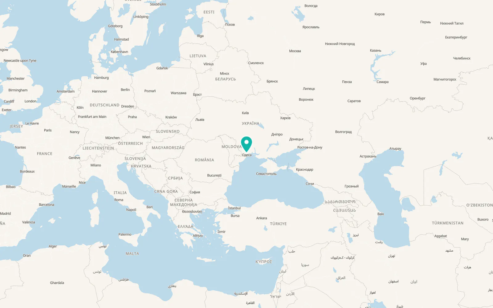 Map of Naberezhne