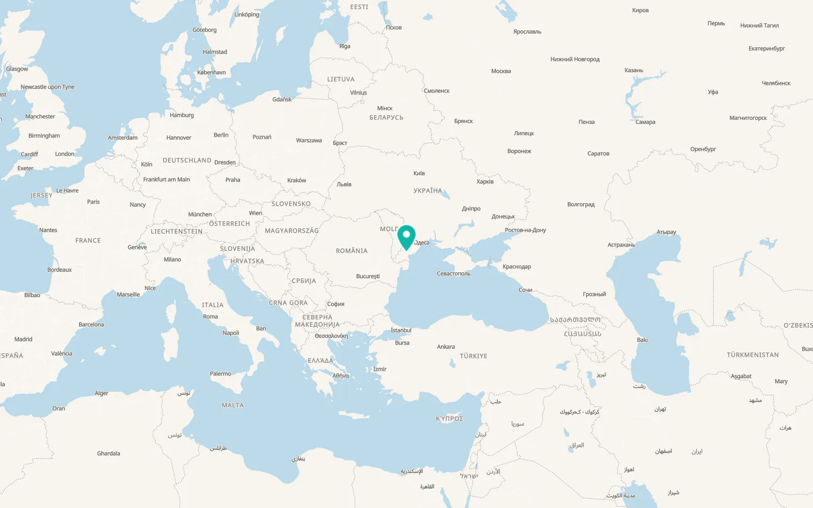 Map of Nadezhdivka