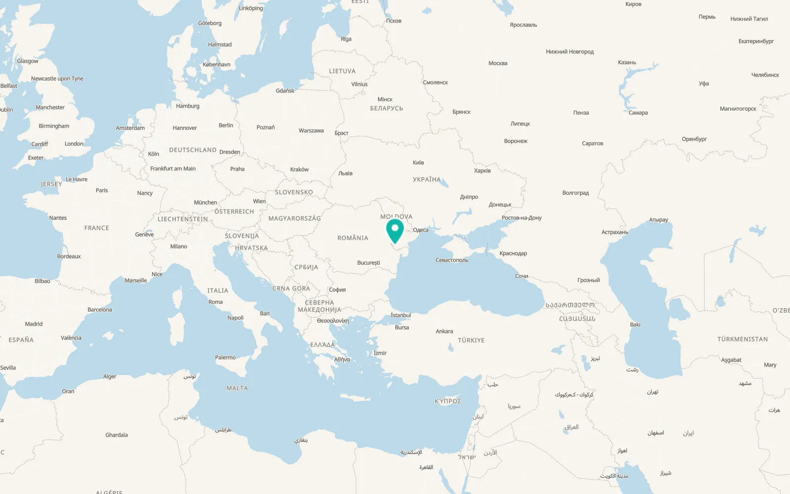 Map of Nahirne