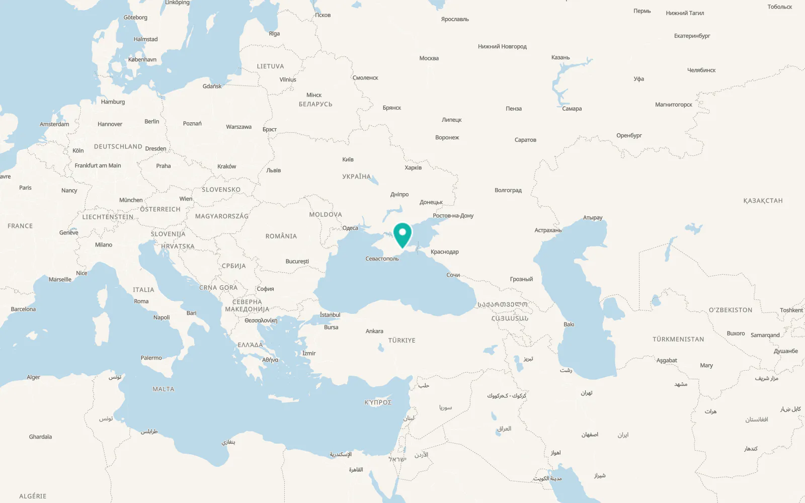 Map of Nasypne