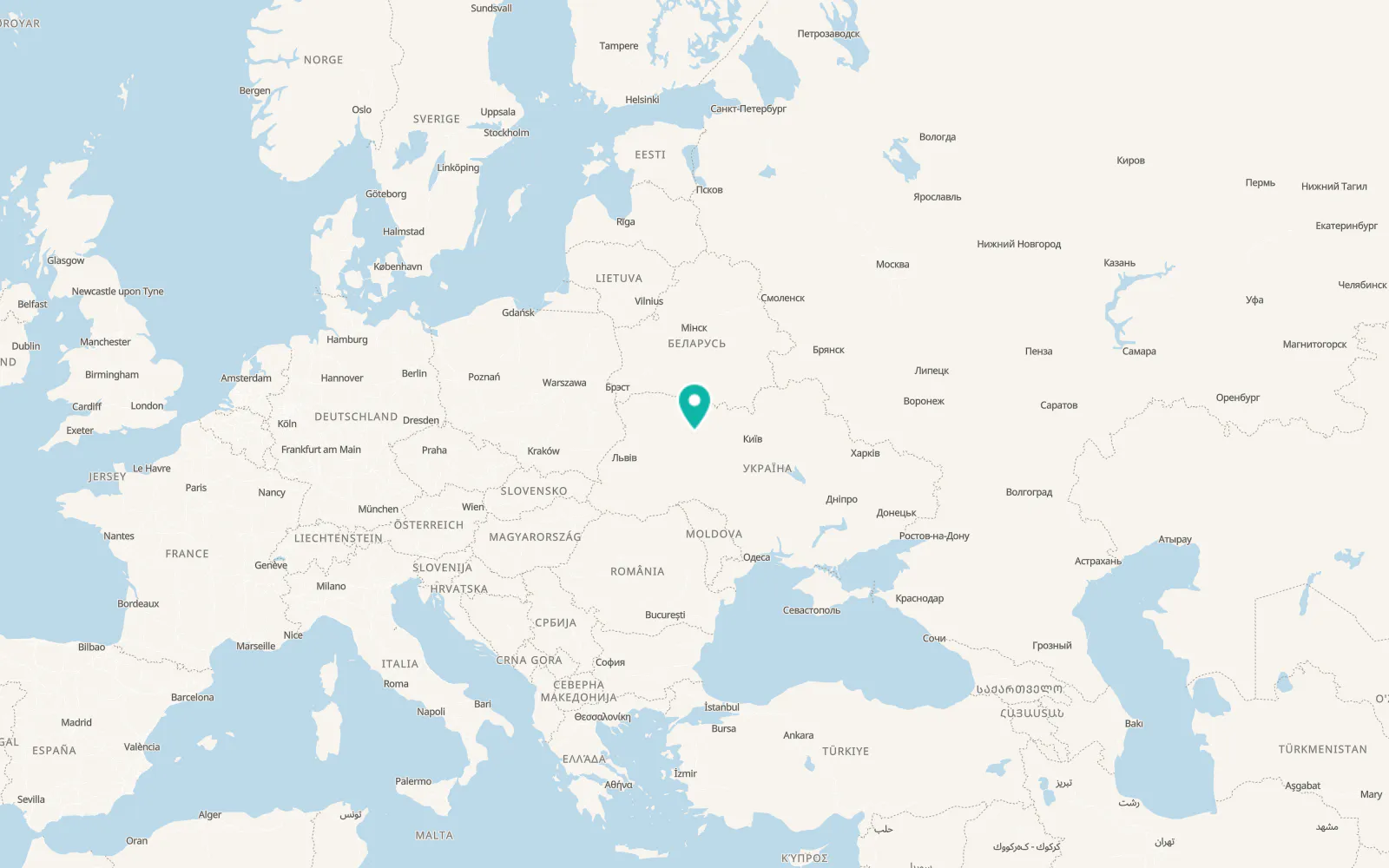 Map of Natalivka
