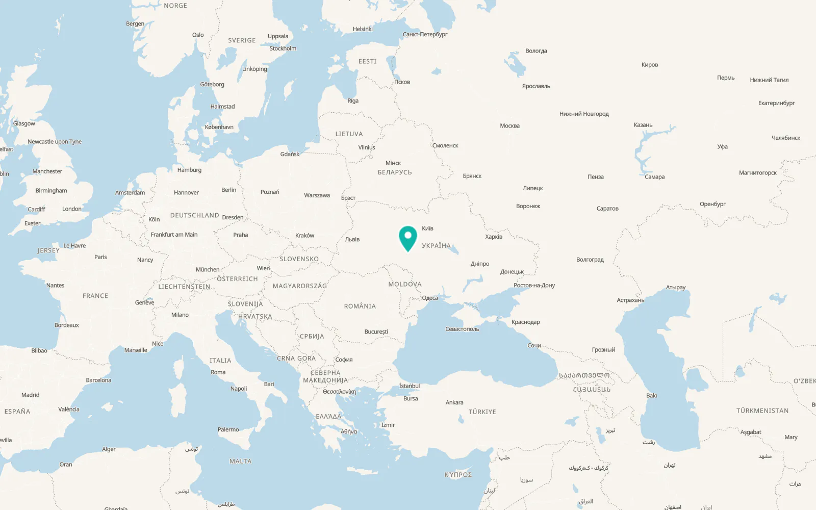 Map of Nemyriv