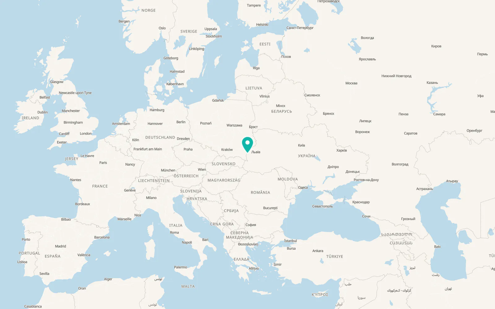 Map of Nove Misto
