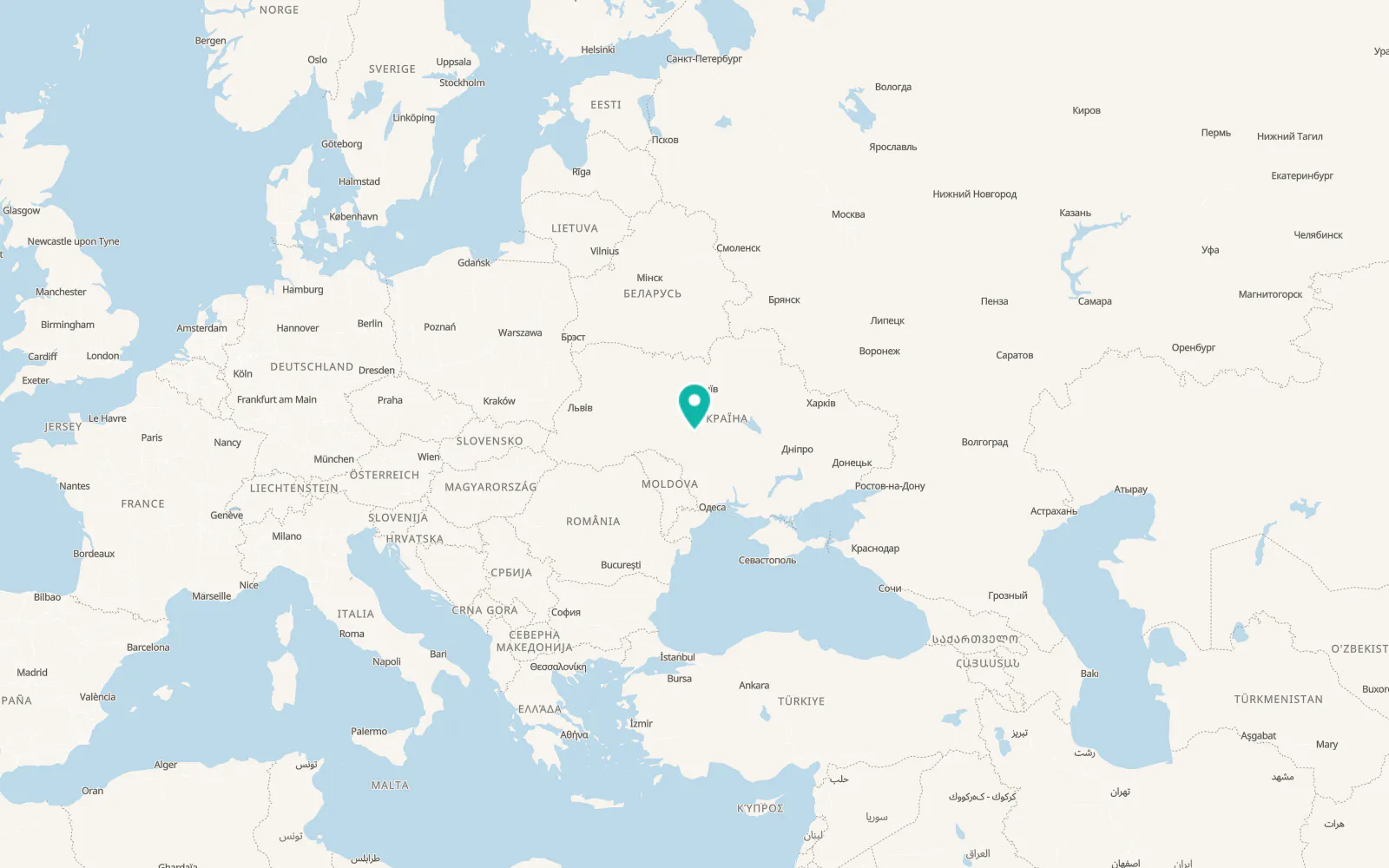 Map of Nove Misto