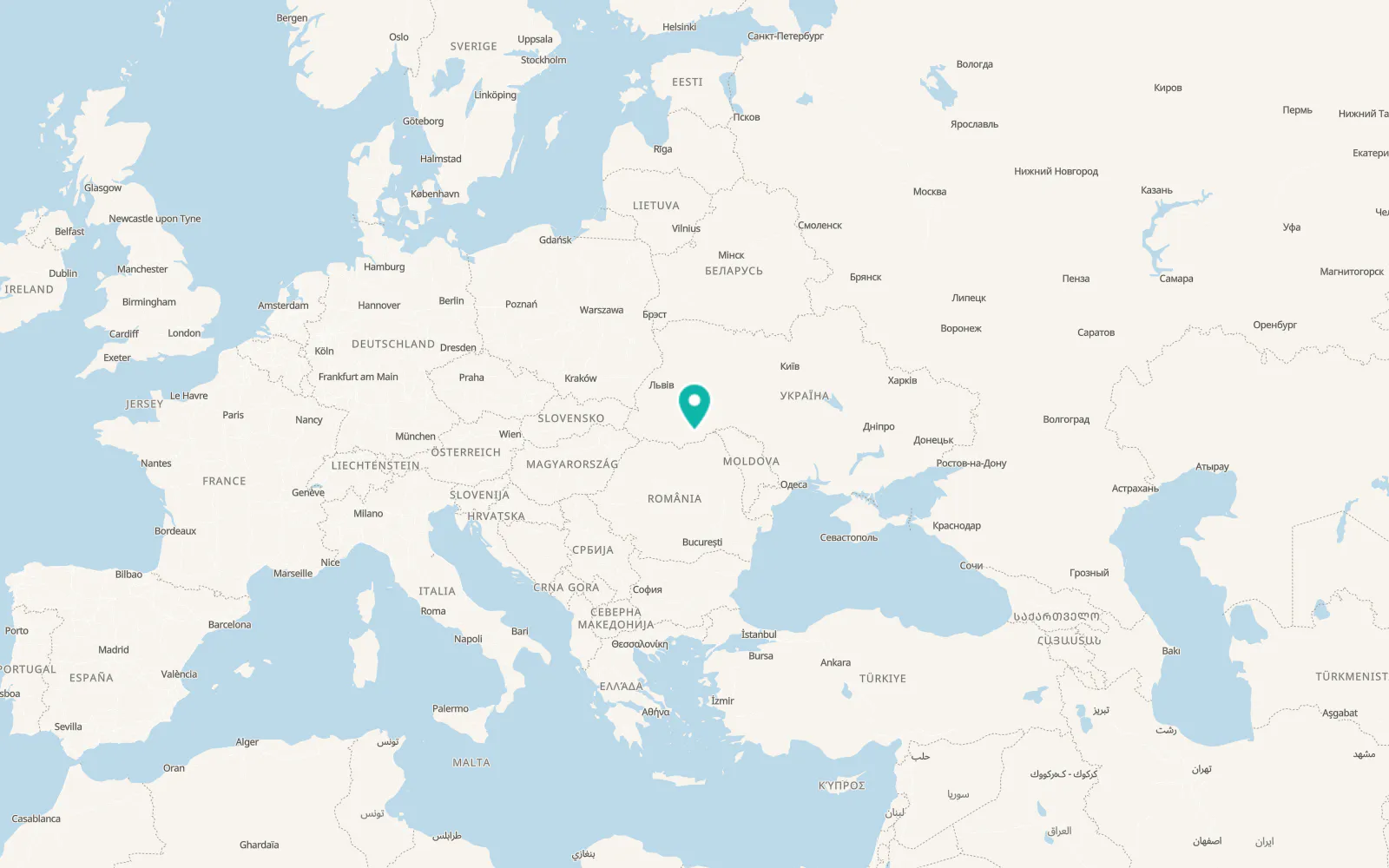Map of Novi Broskivtsi