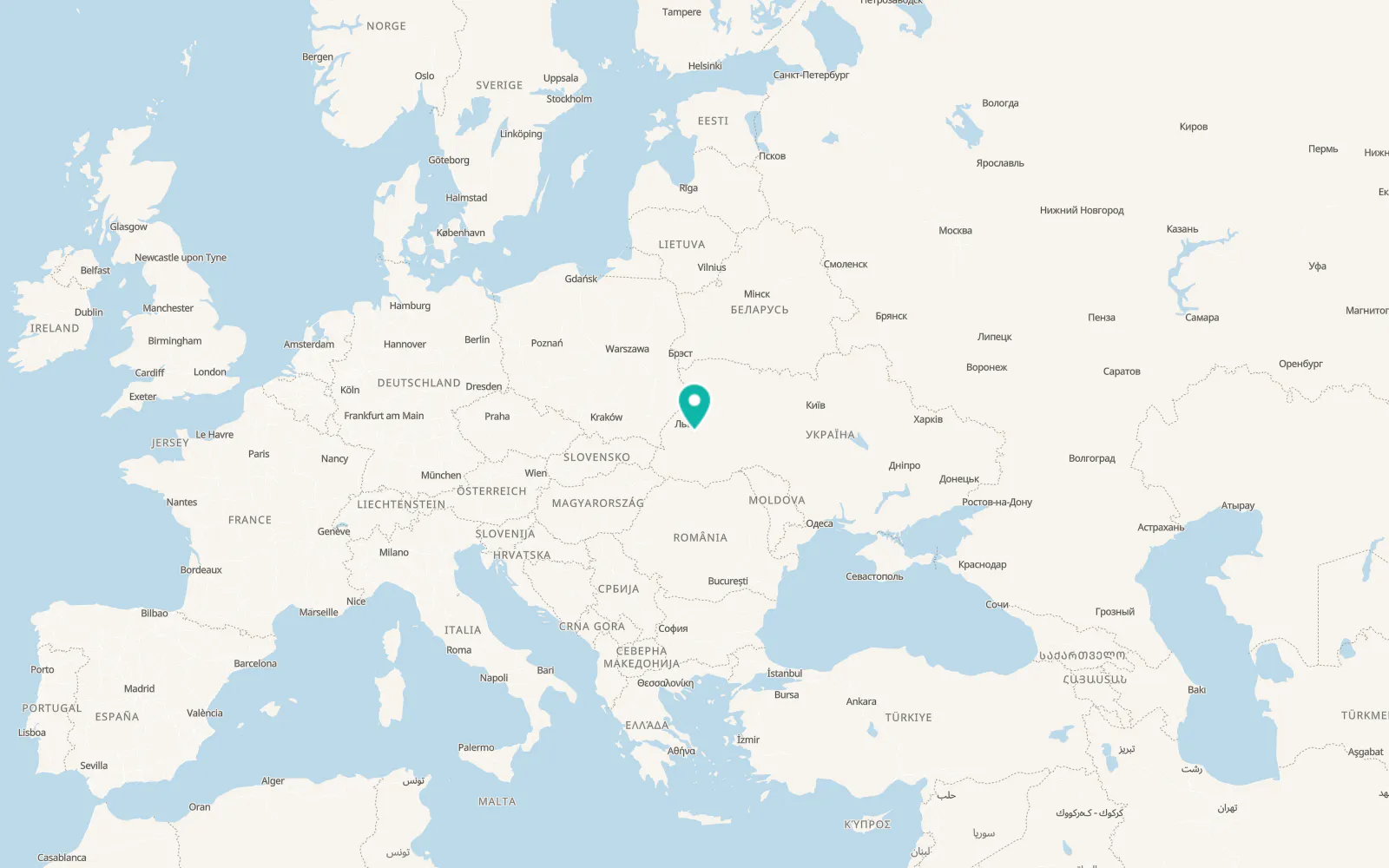 Map of Novi Strilyscha