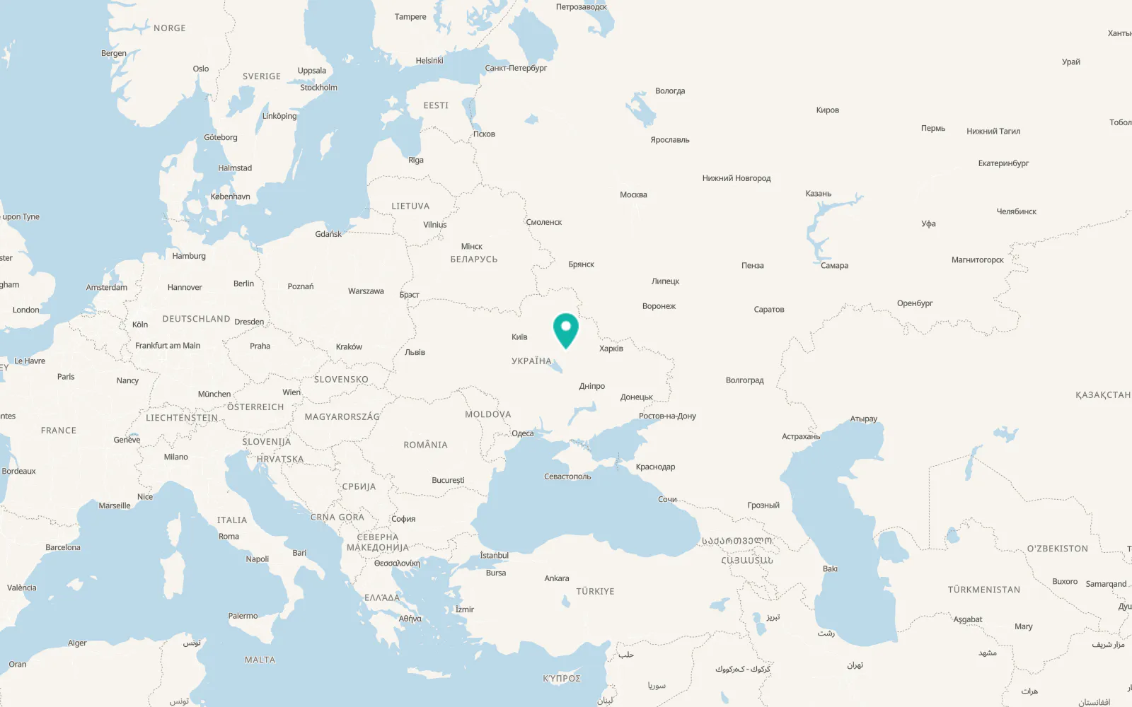 Map of Novoavramivka