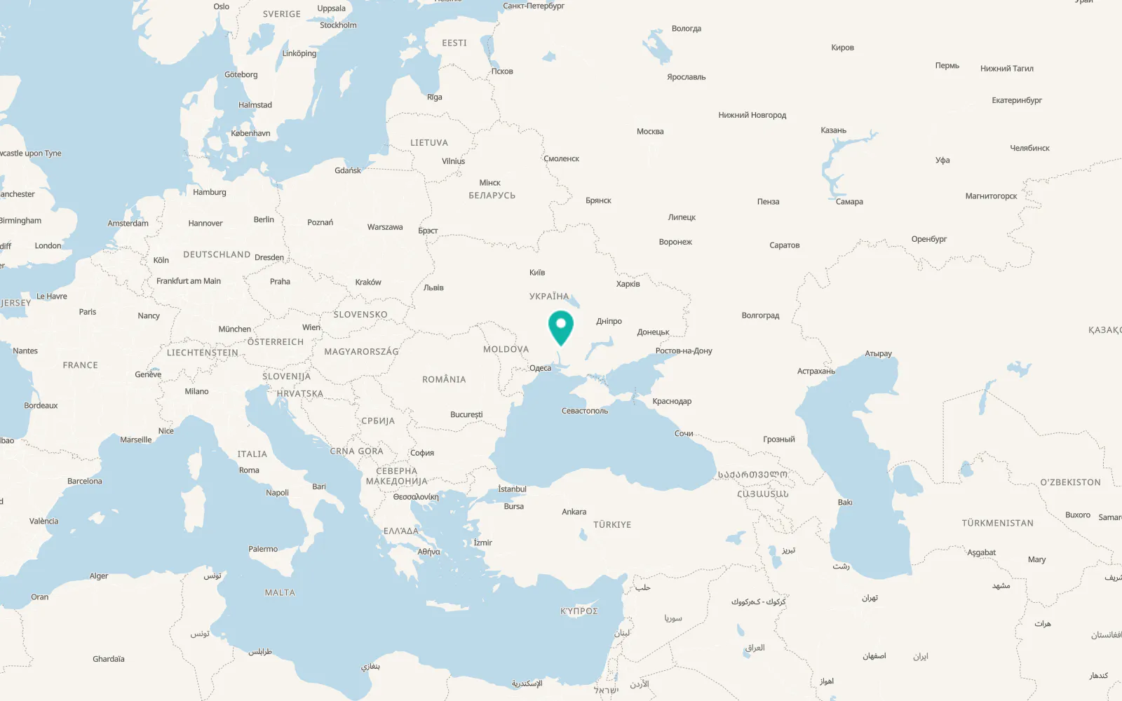 Map of Novoinhulka