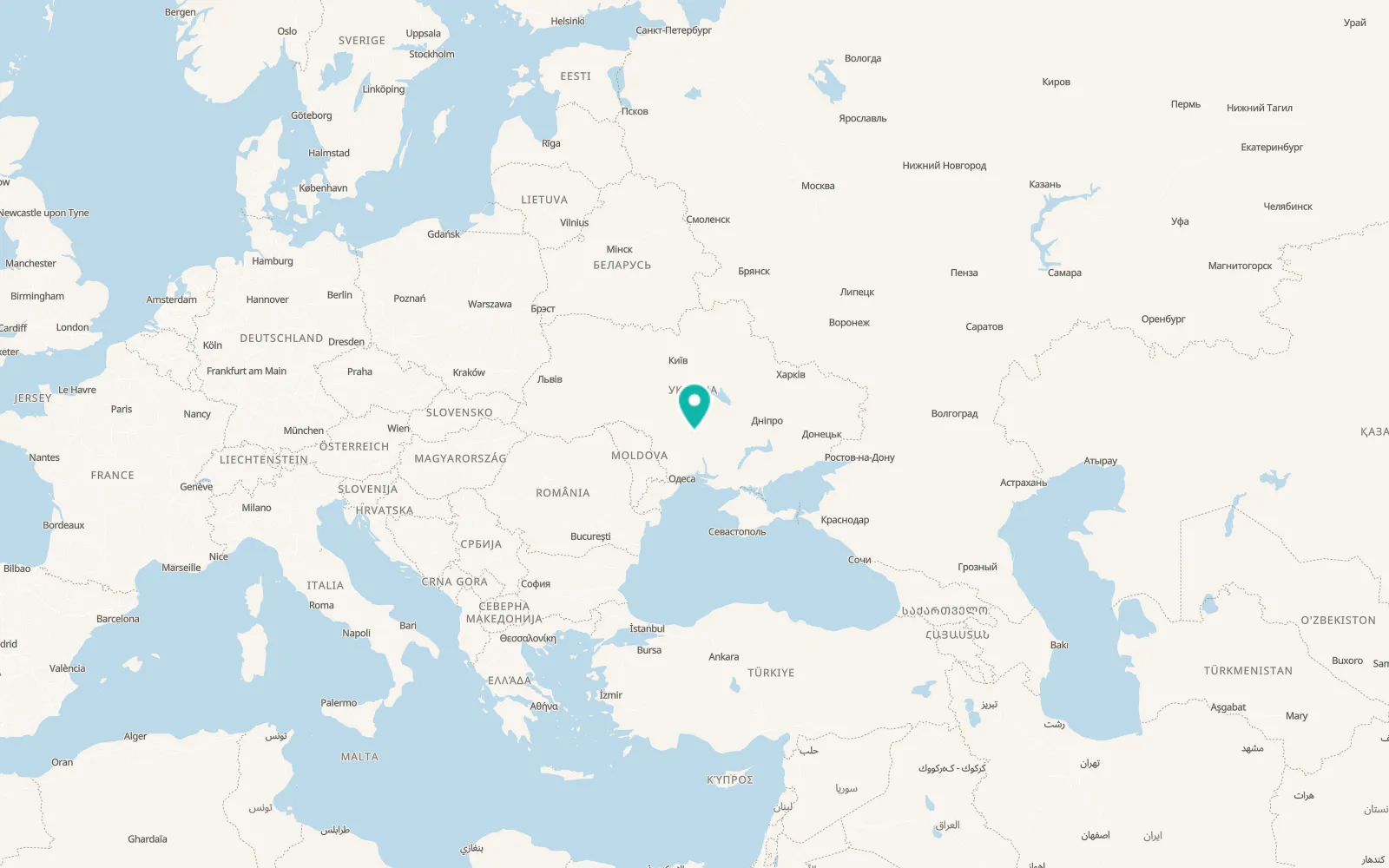 Map of Novokrasne