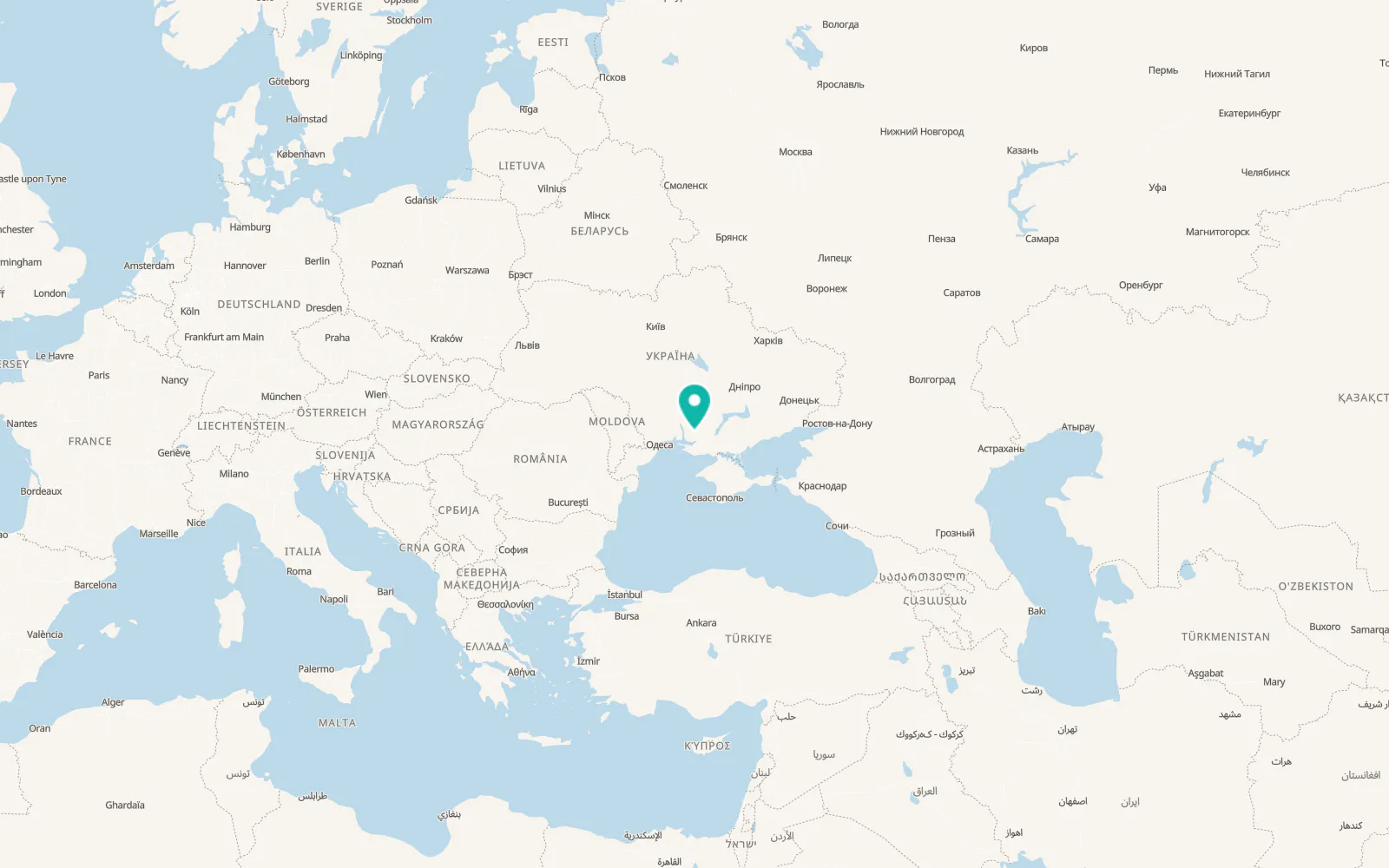 Map of Novokyyivka