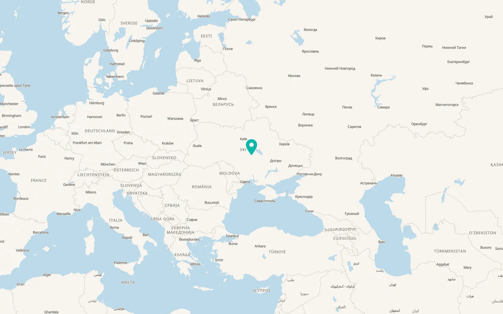 Map of Novomyrhorod