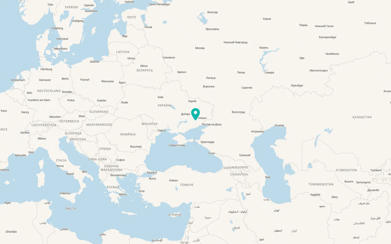 Map of Novozlatopil