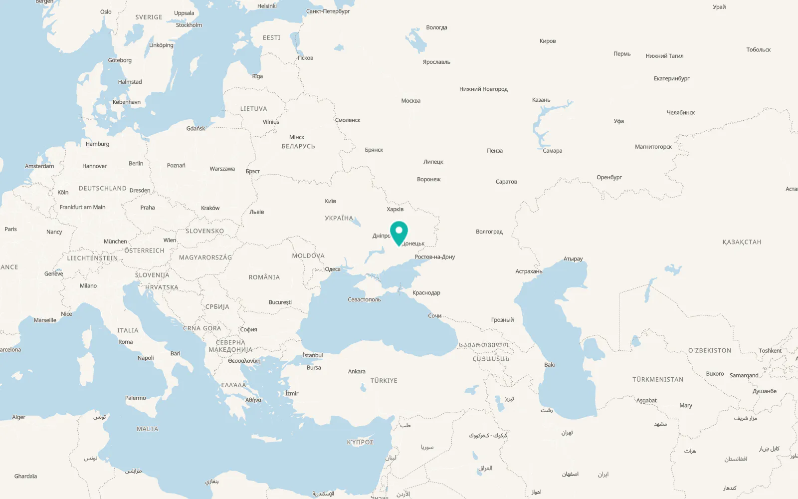 Map of Novozlatopil